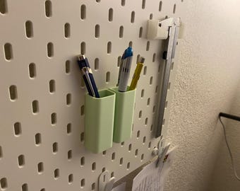 IKEA Skådis Pegboard Pen Holder | Minimalist Desk Organizer Cup (3D Printed)