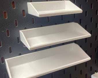 3D Printed IKEA Skådis Pegboard Shelf | Minimalist Desk Organizer Tray