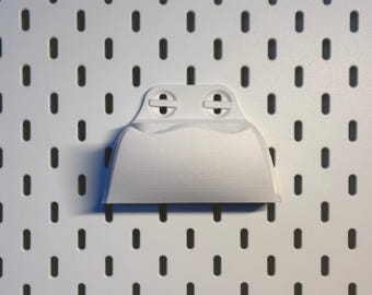 PS5 Controller Wall Mount | Pegboard Holder Compatible with IKEA SKÅDIS | Minimal Gaming Setup Accessory | 3D Printed Mount