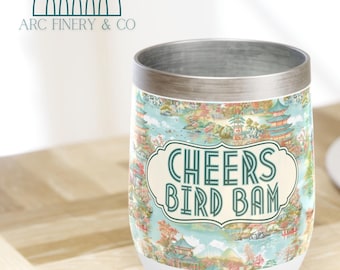 Mahjong Wine Tumbler | Mahjong Game Prize | Mahjong Glass | Mahjong Accessories | Birthday Gift | Mah Jongg Gift | Gift For Mahjong Lover