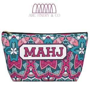 Mahjong Tile Bag | American Mahjong | Knitting Notions Pouch | The Large Zini | Mahjong Game Day Bag | Game Tile Bag | Mahj Bag