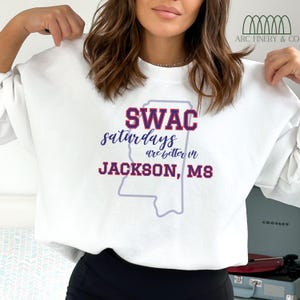 JSU Tigers Sweatshirt | Jackson State Tailgate Shirt | Game Day Tailgate Outfit | HBCU Pride | Swac Championship