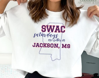 JSU Tigers Sweatshirt | Jackson State Tailgate Shirt | Game Day Tailgate Outfit | HBCU Pride | Swac Championship