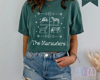 Marauders Shirt | Padfoot Prongs Moony Wormtail | Universal Shirt | Sirius Black | The Marauders | Hp Shirt | Harry Fandom | Bookish Shirt