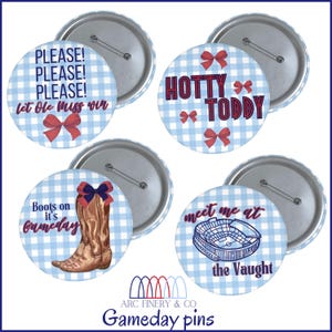 Grove Tailgate Button | Alabama Gameday | Custom Pins | Custom Sorority Buttons | Louisiana Gameday | Football Button | Gameday Pin | Vols