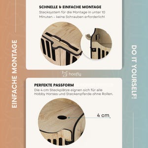 Stalla Per Cavalli Hobby Horse - Box Con Porte E Ganci Per 2 Cavalli A Bastone - Foto 12