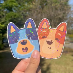 Bluey & Bingo Handmade Stickers