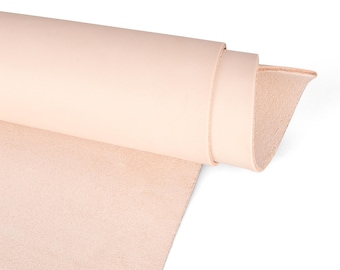 Vegetable Tanned Leather Sheets for Crafting - Pre-Cut 6x6&quot; to 12x24&quot; Full Grain Cowhide, 2mm Thick DIY Tooling  Carving Dyeing and Stamping