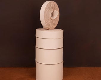 Vegetable Tanned Leather Strips 72&quot; Long 2mm Thick Belt Blanks for Crafting 0.5&quot;-2&quot; Width Options Full-Grain Cowhide Leather for DIY Tooling