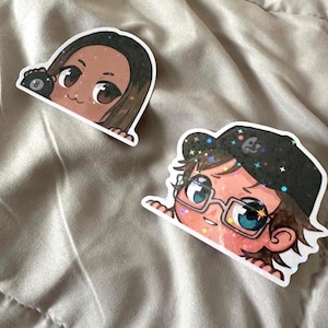 Fall Out Boy Holographic Vinyl Peeking Stickers