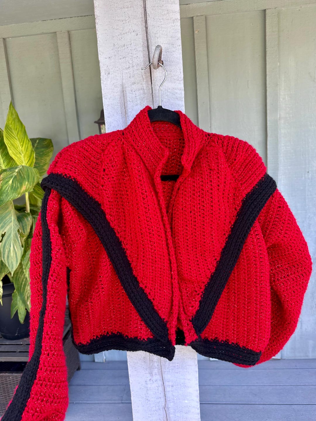 Michael Jackson-inspired Thriller Crochet Jacket | Handmade to