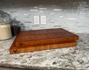 Black Cherry End Grain Cutting Boards- Professional Series (Light)
