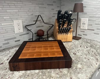 Black Walnut & Hard Maple End Grain Cutting Boards- Professional Series