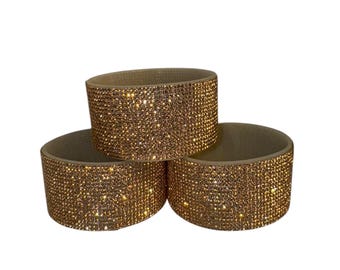 Golden Rhinestone Accent Silicone Tumbler Boot for Stanley, Owala, and Hydrojug for roommate gift or friend gift