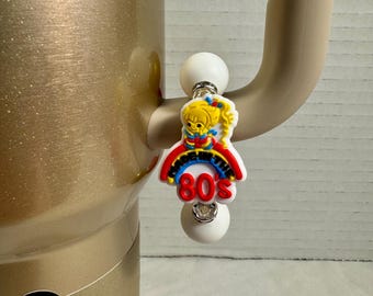 Rainbow Brite Made in the 80's Stanley Tumbler handle accessory charm