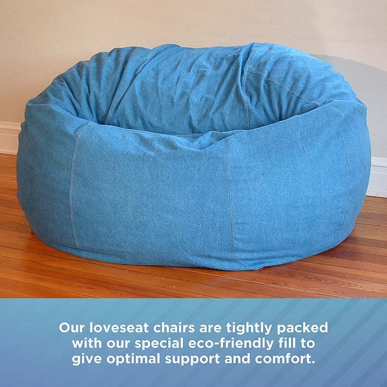 Family Size Bean Bag Loveseat - Thumbnail 2