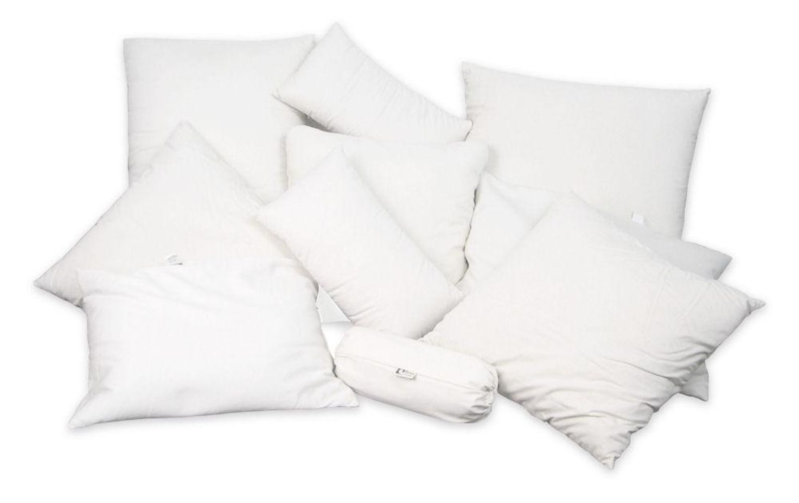 Kapok Throw Pillows - 100% Organic - Euro Sizes - Kapok Filled - Vegan Luxury