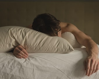 Organic Kapok Pillow: Vegan Plant-Based Bed Pillow, Handmade in USA