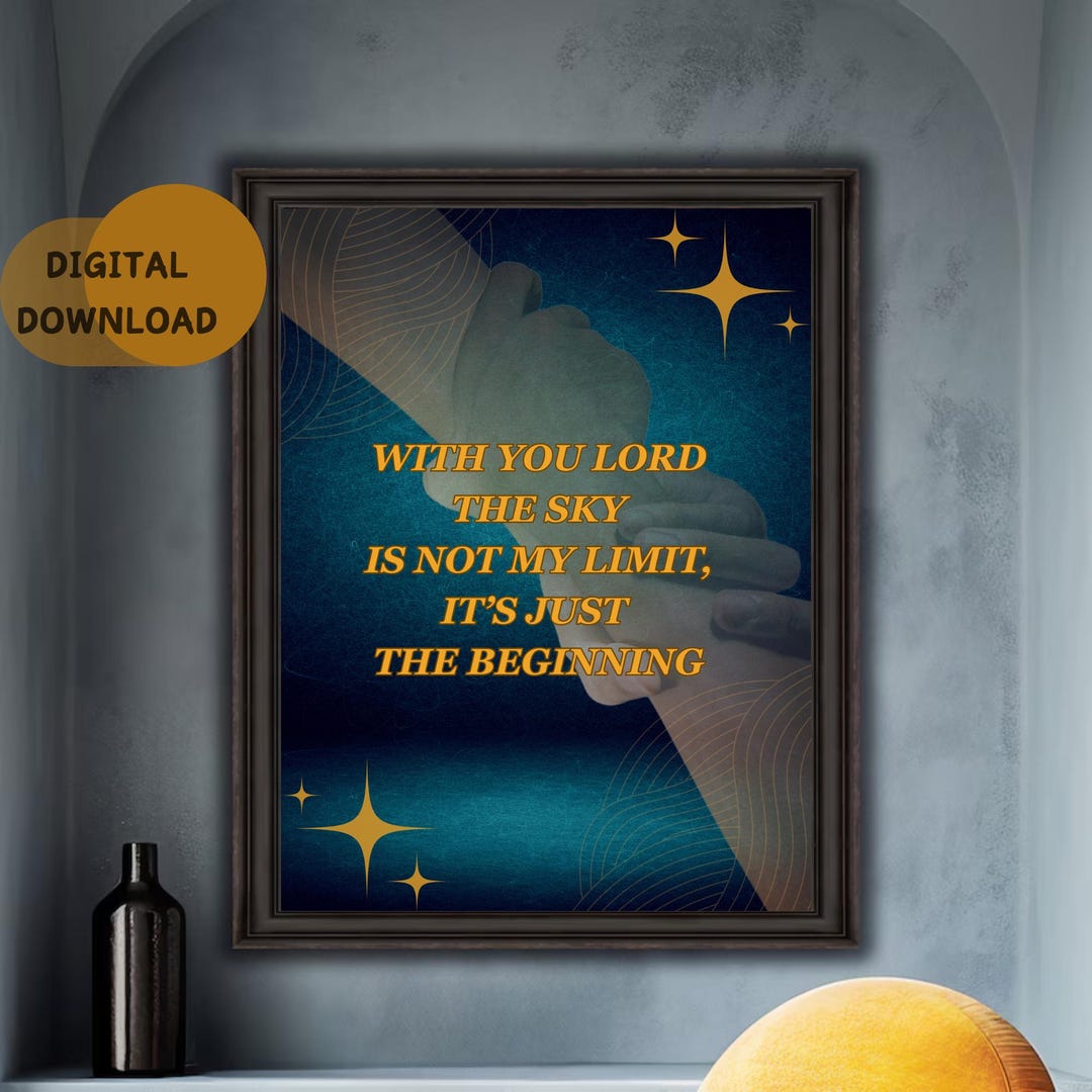 Sky is Not My Limit Art | Religious Art | Digital | Bible Art ...