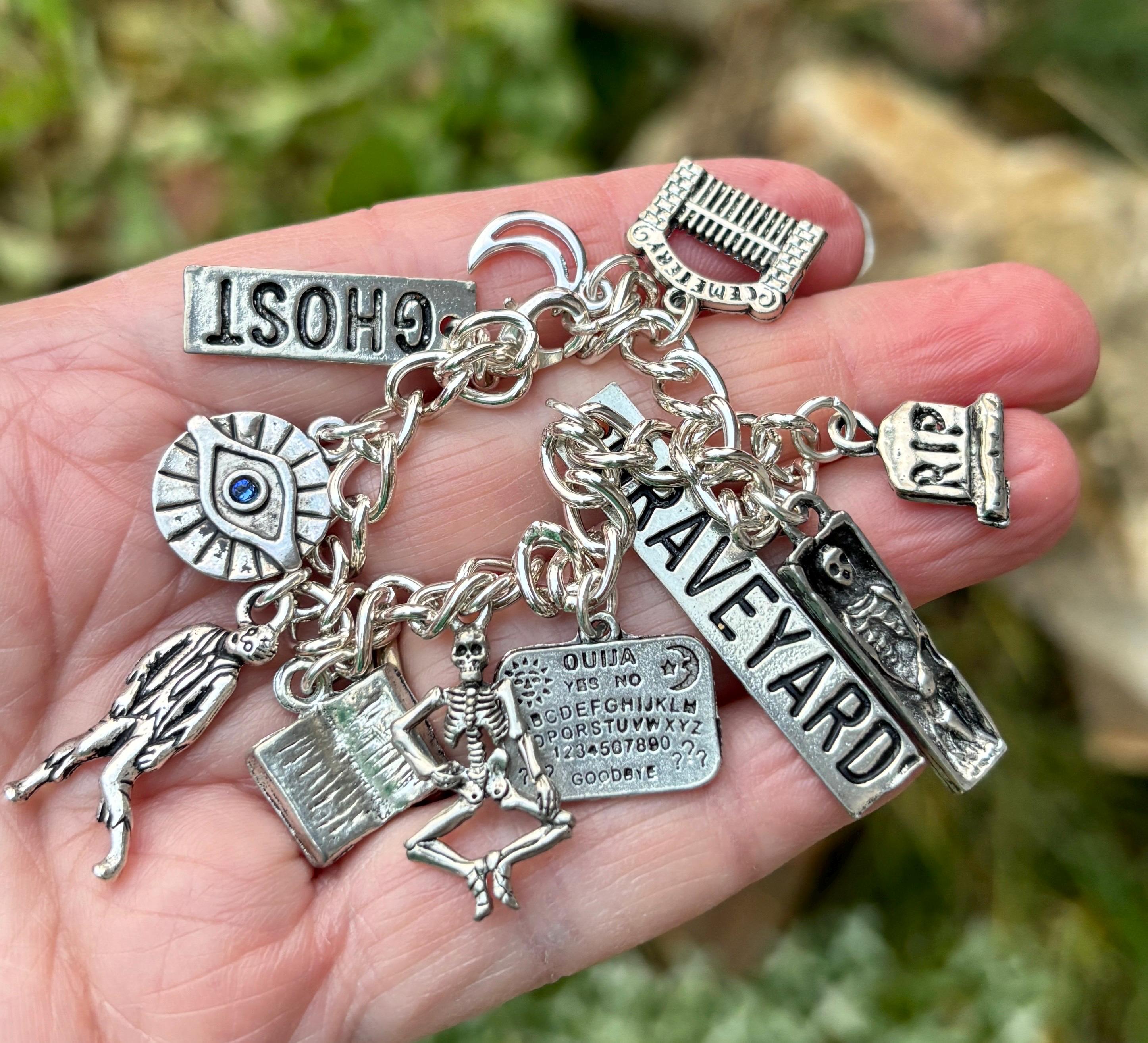 Graveyard Horror Story Bracelet- Zombie, Necromonicon Book