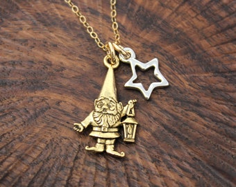 USA made gold plated charms,14k gold-filled chain Owl & Crescent Moon Necklace USA made gold plated charms,14k gold-filled chain Owl & Crescent Moon Necklace