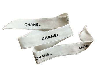 Original Vintage Chanel Ribbon Authentic Chanel Luxury DIY Crafts Projects Sewing Projects DIY Hair Clips Vintage Hair Bow DIY Brooch