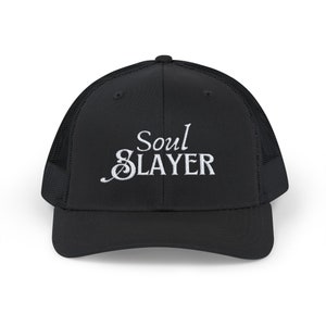 Soul Slayer bestickte christliche Trucker-Mütze - Snapback-Baseballmütze