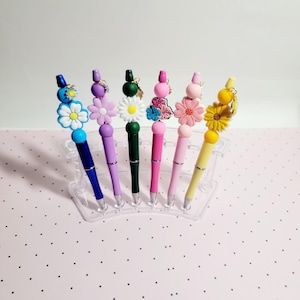 Floral Ballpoint Pen with Flower Charm