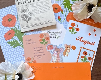 Lavender hour mail club- August Mail onwards