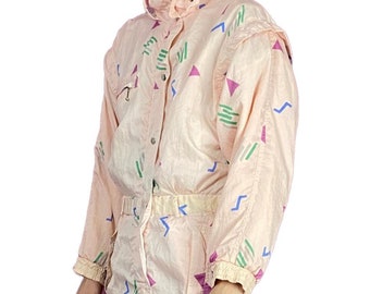 90s Puls SKI by H&M Vintage Men&#39;s One Piece Ski Suit - S Pink Nylon