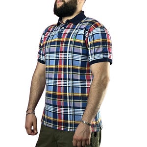 90s Polo by Ralph Lauren Vintage Men&#39;s Plaid Polo Shirt - XL Multicolor Cotton