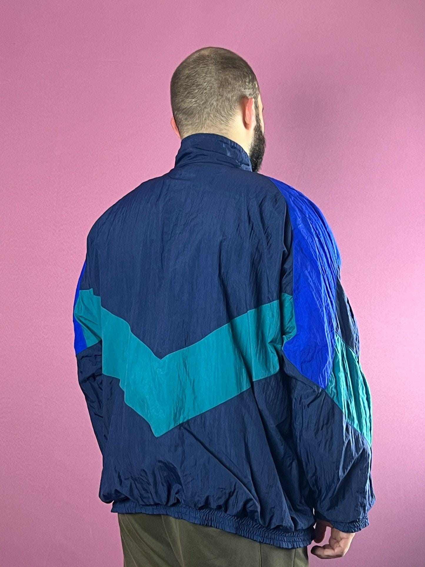 90s Vintage Men's Color Block Windbreaker Jacket - XL - Etsy