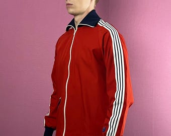 70s/80s Made by Falke Vintage Men's Made in Denmark Track Jacket - S