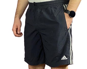 TriStripes Big Vintage Men's Sport Shorts - M Black Nylon