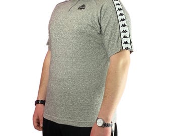 Vintage 90s Polo Ralph Lauren Quarter Zip Polo Shirt XL Grey Flag