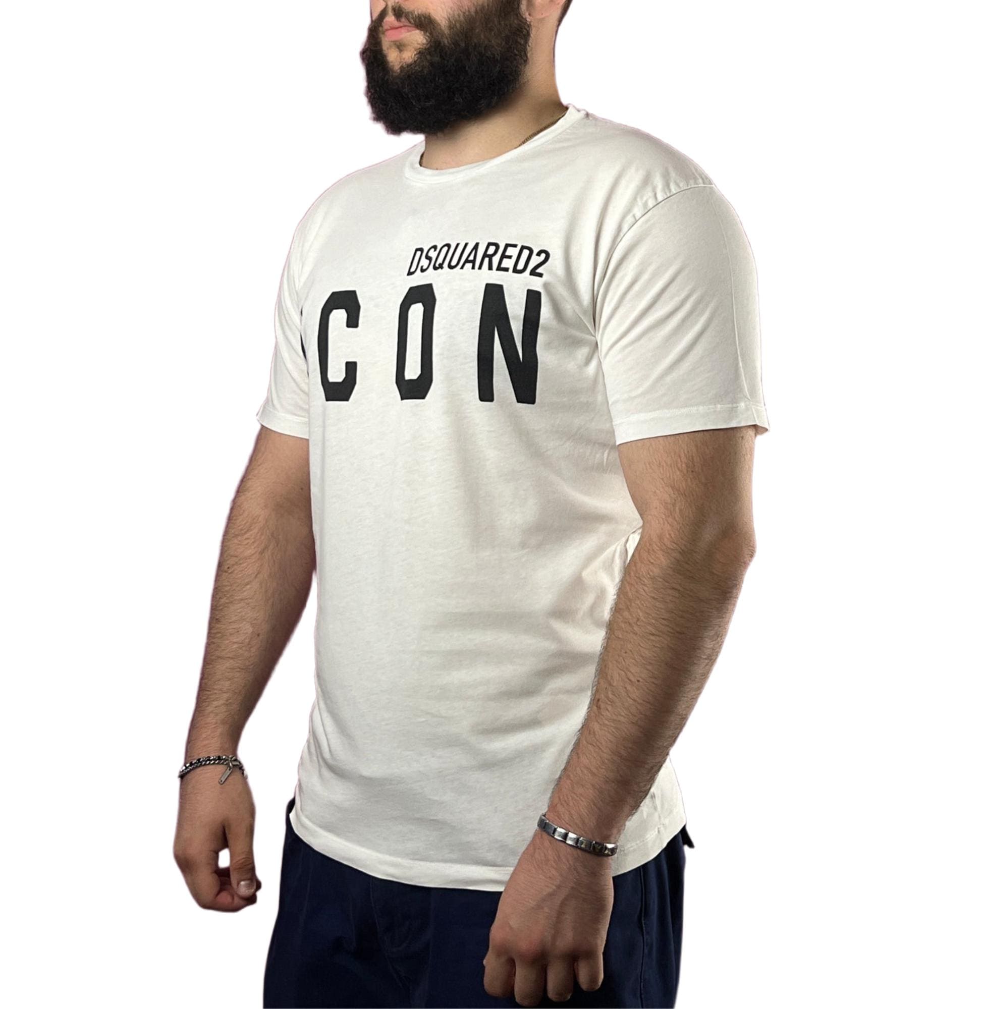 Dsquared2 ICON Vintage Men's T-shirt - L White Cotton - Etsy Canada