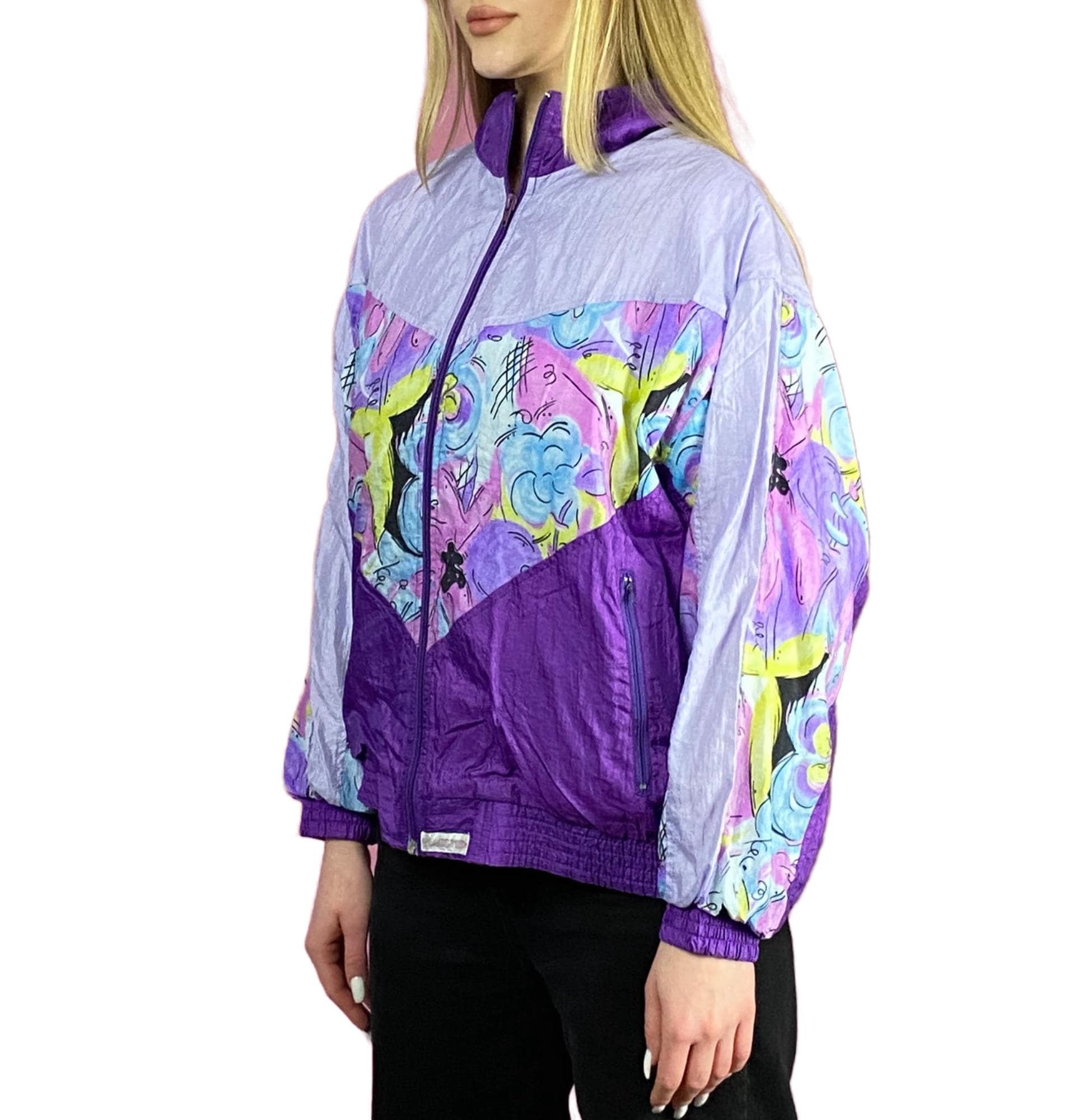 90s Flagship Vintage Women's Windbreaker Jacket - S Purple