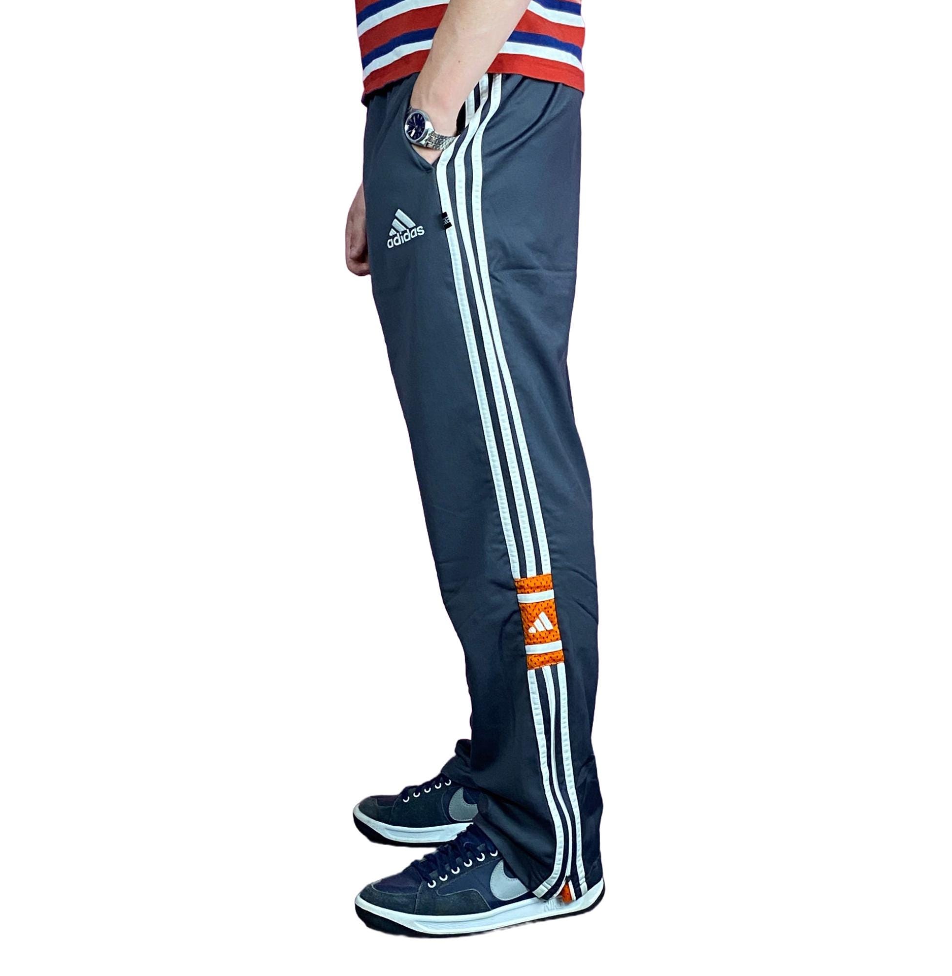 パンツ 90s adidas Track Pants US.L 90s Adidas Vintage Men's Track Pants - L Gray Nylon Blend - Etsy