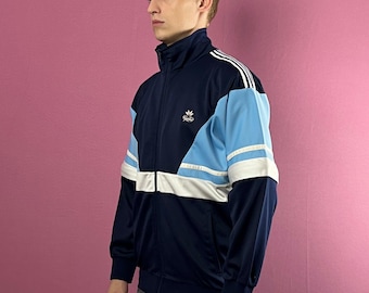 80s Vintage Men's Convertible Track Jacket - M