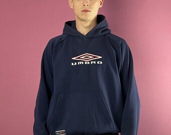 Umbro Vintage Men's Embroidered Big Logo Hoodie - M - Etsy