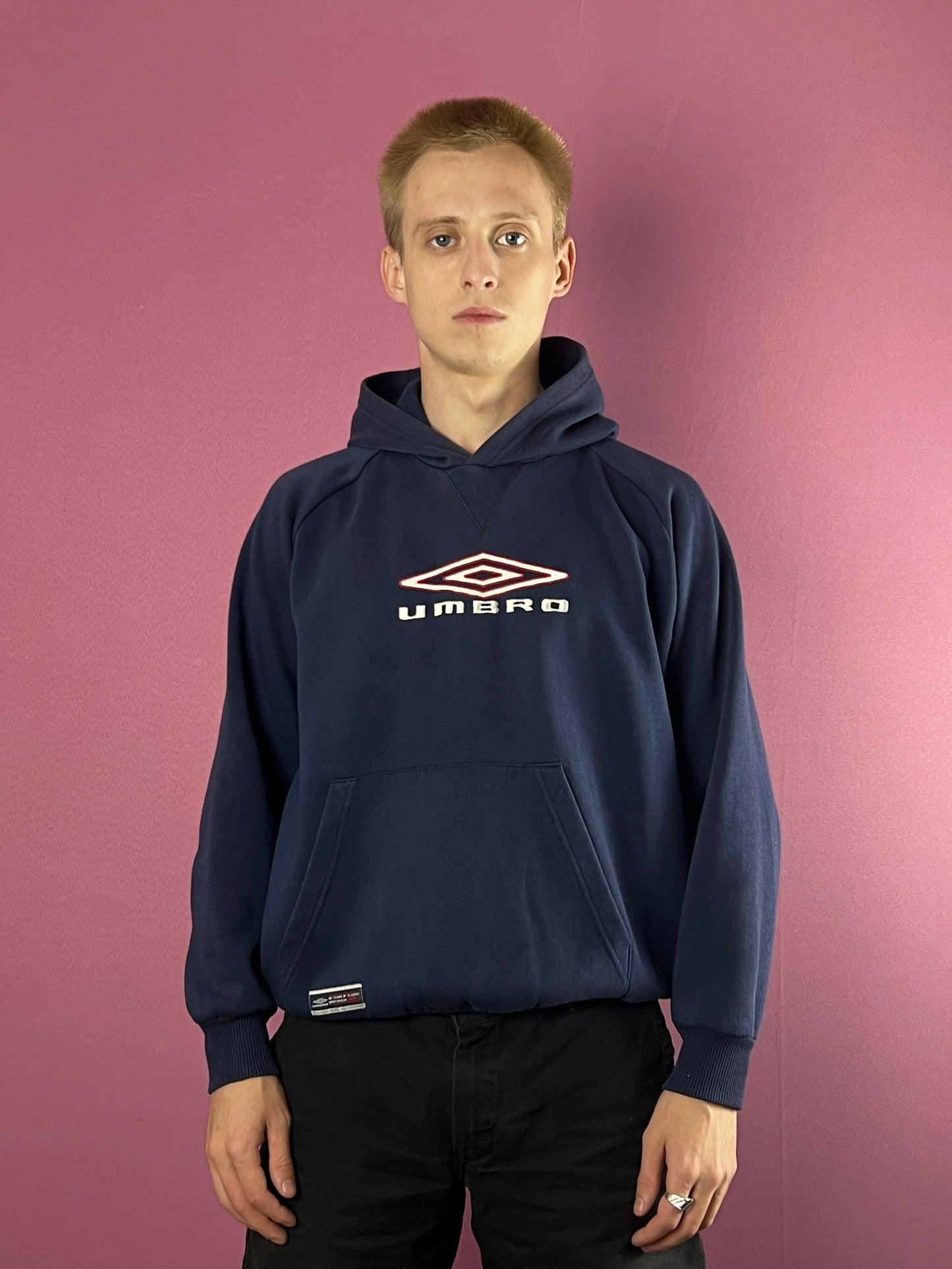 Umbro Vintage Men's Embroidered Big Logo Hoodie - M - Etsy