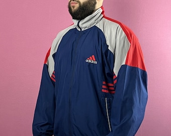 Adidas Vintage Men's Windbreaker Jacket - M