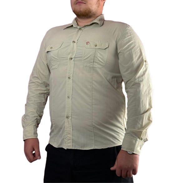 Fjallraven, Fjallraven Vintage Men's Trekking Shirt - XL Cream Nylon