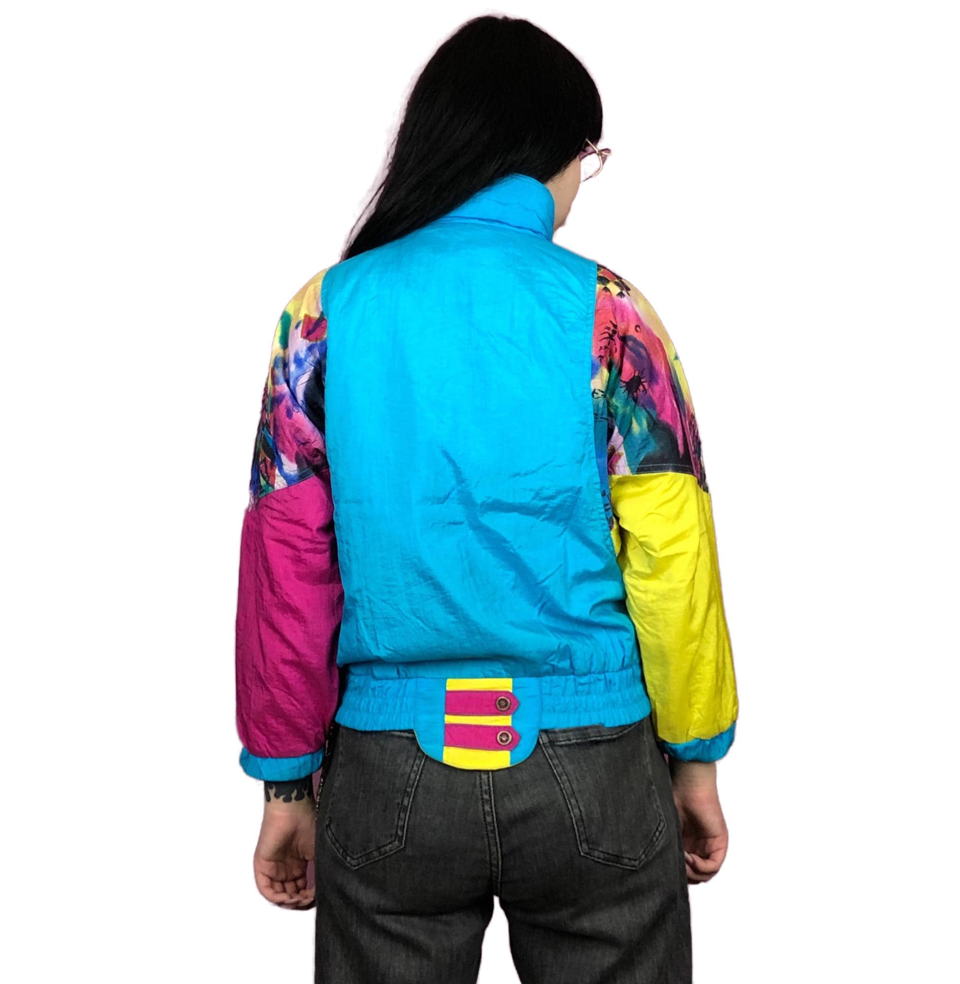 90s Vintage Rodeo Kids Ski Jacket - 10-12Y Multicolor Nylon - Etsy