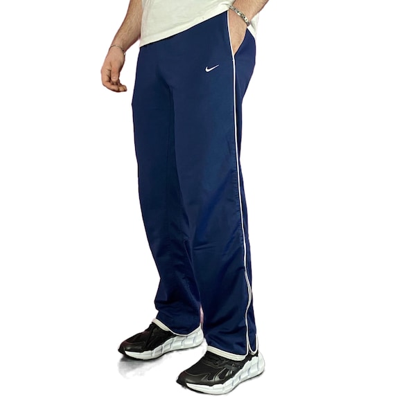 00s OLD NIKE Lサイズ バギーベロアトラックパンツ Y2Kネイビー 00s OLD NIKE Lサイズ バギーベロアトラックパンツ Y2Kネイビー