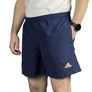 Pantalones cortos deportivos TriStripes Vintage para hombre - M Azul marino Poliéster