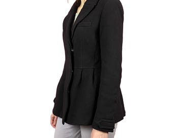 Burberry Brit Vintage Women's Short Coat - M Black Wool