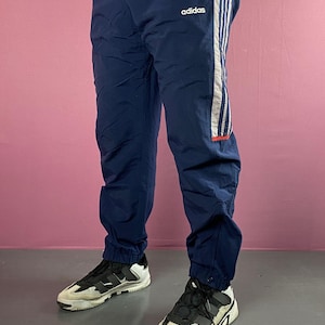90s Adidas Vintage Men&#39;s Tracksuit Pants - L