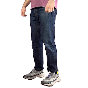 Stone Island Denim Vintage Herren Verkürzte Jeans - 40 Navy Blau Baumwolle