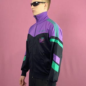90年代ヴィンテージ メンズ カラーブロック トラックジャケット - XL